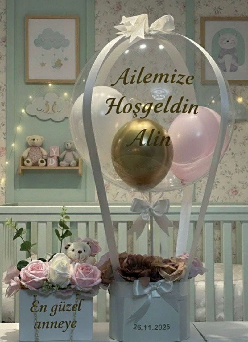 Elit Baby Touch – Anne Bebek Hoş Geldin Balon Hediye Seti