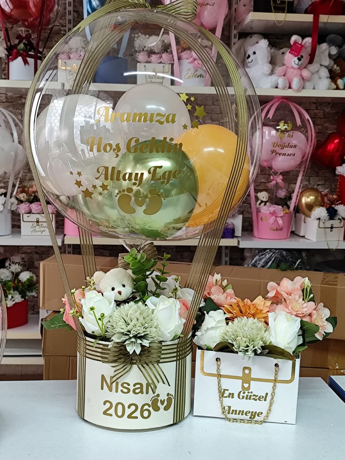Hoş Geldin Premium Balon Aranjmanı