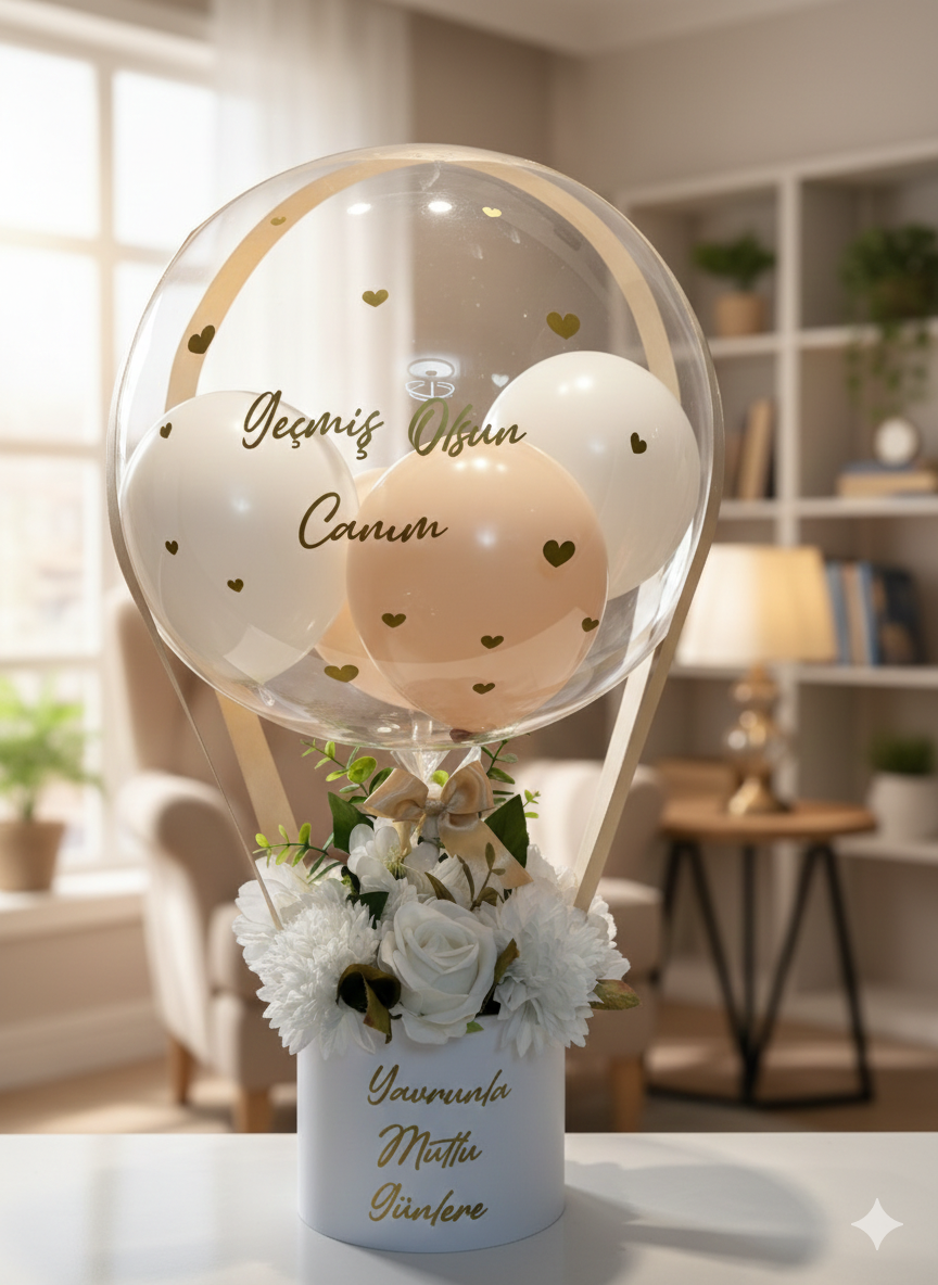 Bebek hediye balon kutusu